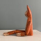 Old handcrafted wooden toy