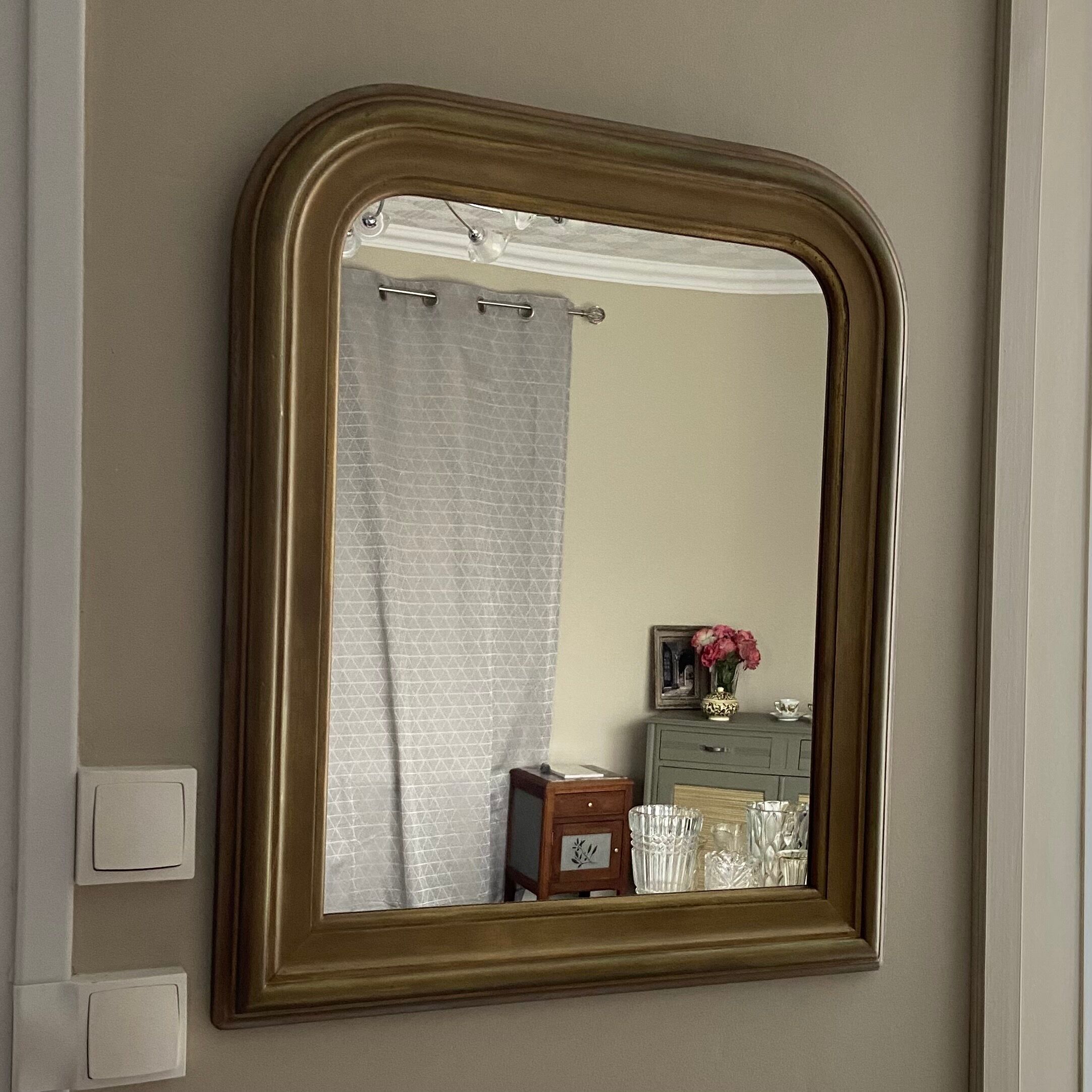 Gilded Louis Philippe mirror