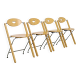 4x Postmodern Folding Chair by Ruud-Jan Kokke for Kembo, 1980s