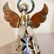 Vintage Swedish metal angel candlestick