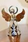 Vintage Swedish metal angel candlestick