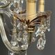 Venetian lustre. Crystal, glass, hand-painted. 12 light points.