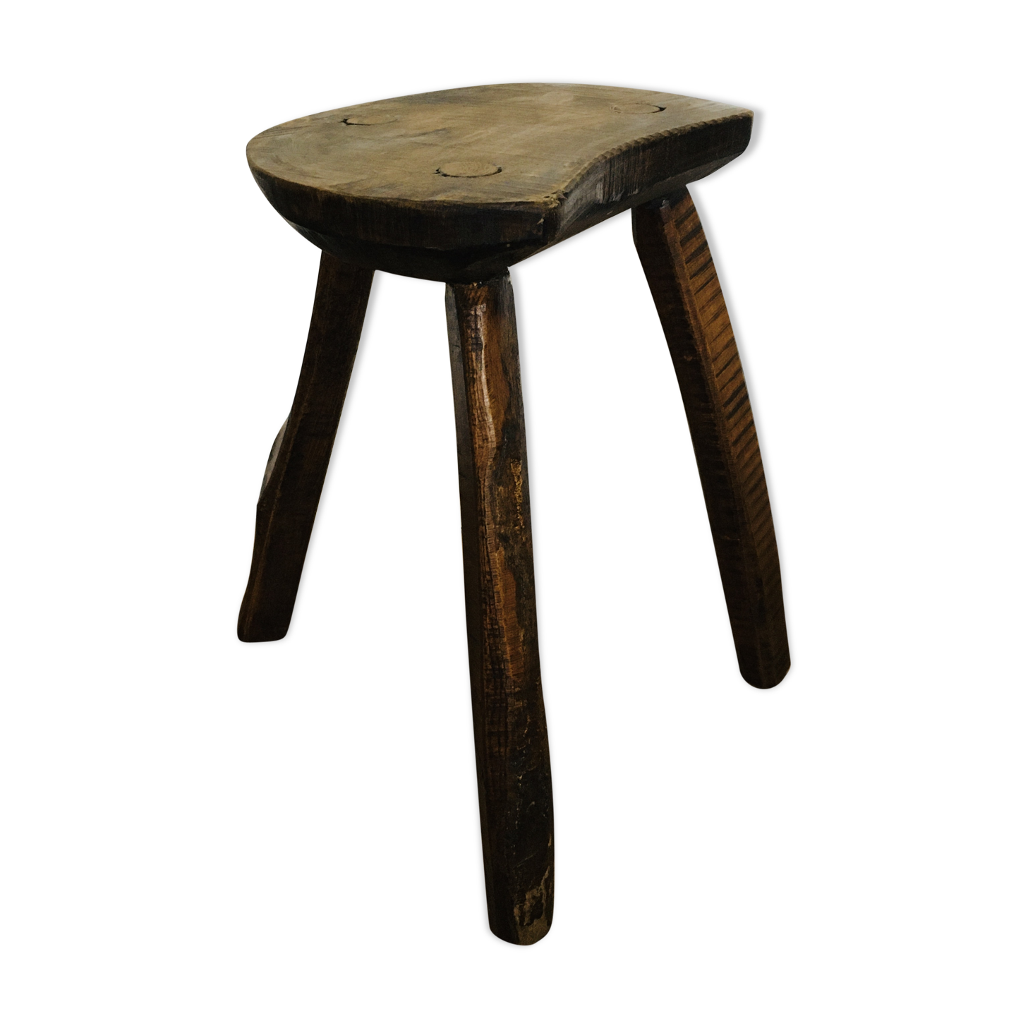 Tabouret brutaliste tripode