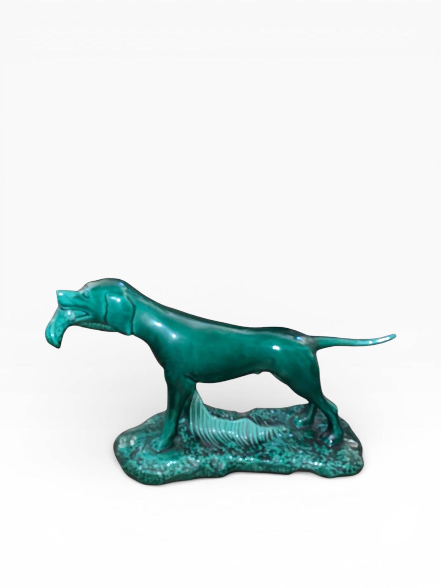 Sculpture Hunting Dog for Duck - Art Deco - J. MIGNOT - Saint-Clément