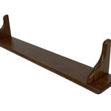 Vintage oak wall rack book shelf 1960s wood minimalist design