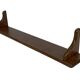 Vintage oak wall rack book shelf 1960s wood minimalist design