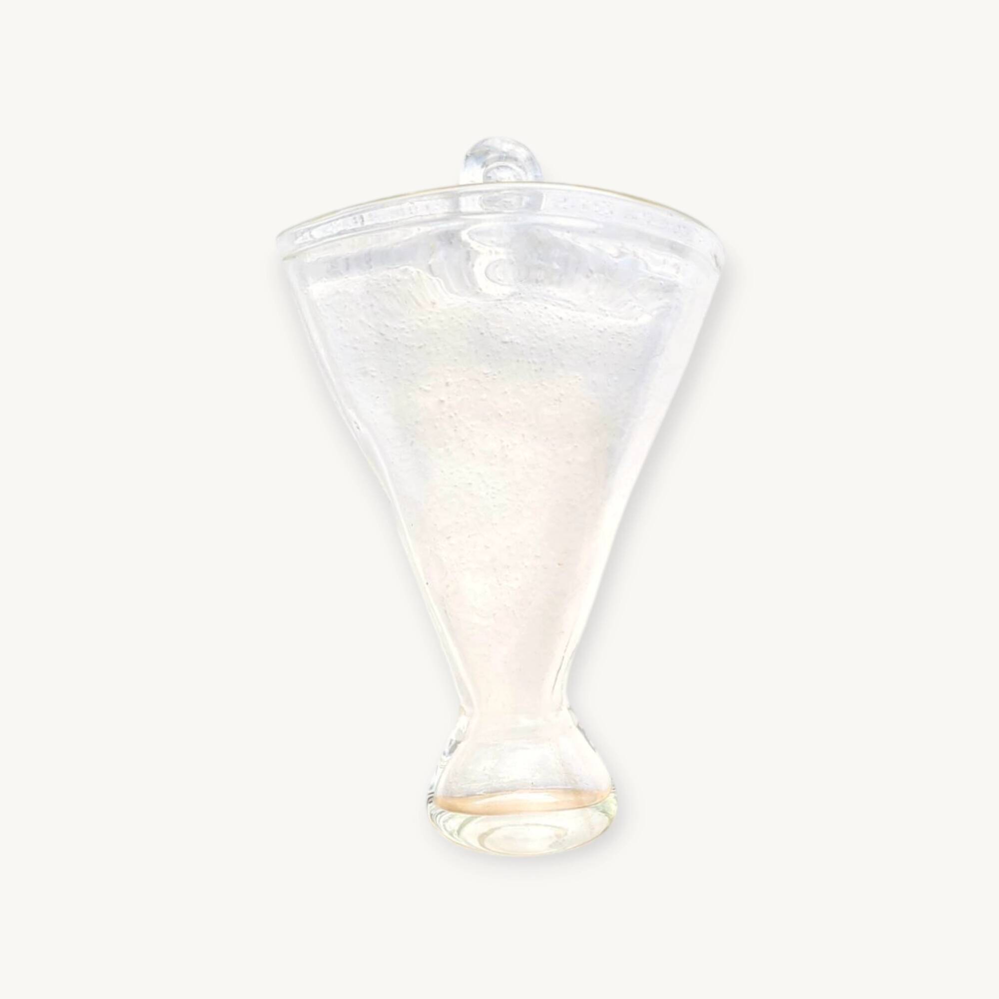 Blown glass wall-mounted bouquet holder vase