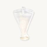 Blown glass wall-mounted bouquet holder vase