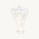Blown glass wall-mounted bouquet holder vase