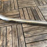 Pair of Cantilever chair design Gastone Rinaldi vintage 70 chrome steel wires