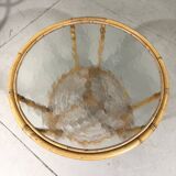 Rattan easy chairs & table Rohé Noordwolde Netherlands 1960’s