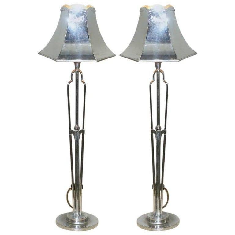 Pair of Art Deco wall sconces by Elsie Roberts and Oswald Milne
