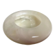 Cendrier rond marbre blanc