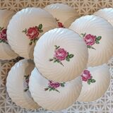 9 dessert plates in Gien earthenware
