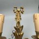 Pair of gilt bronze wall sconces in hunting horn style, Louis XVI.