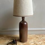 Vintage stoneware bottle lamp