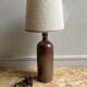 Vintage stoneware bottle lamp