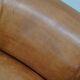 Fauteuil Club Vintage en Cuir Couleur Cognac, Pays-Bas