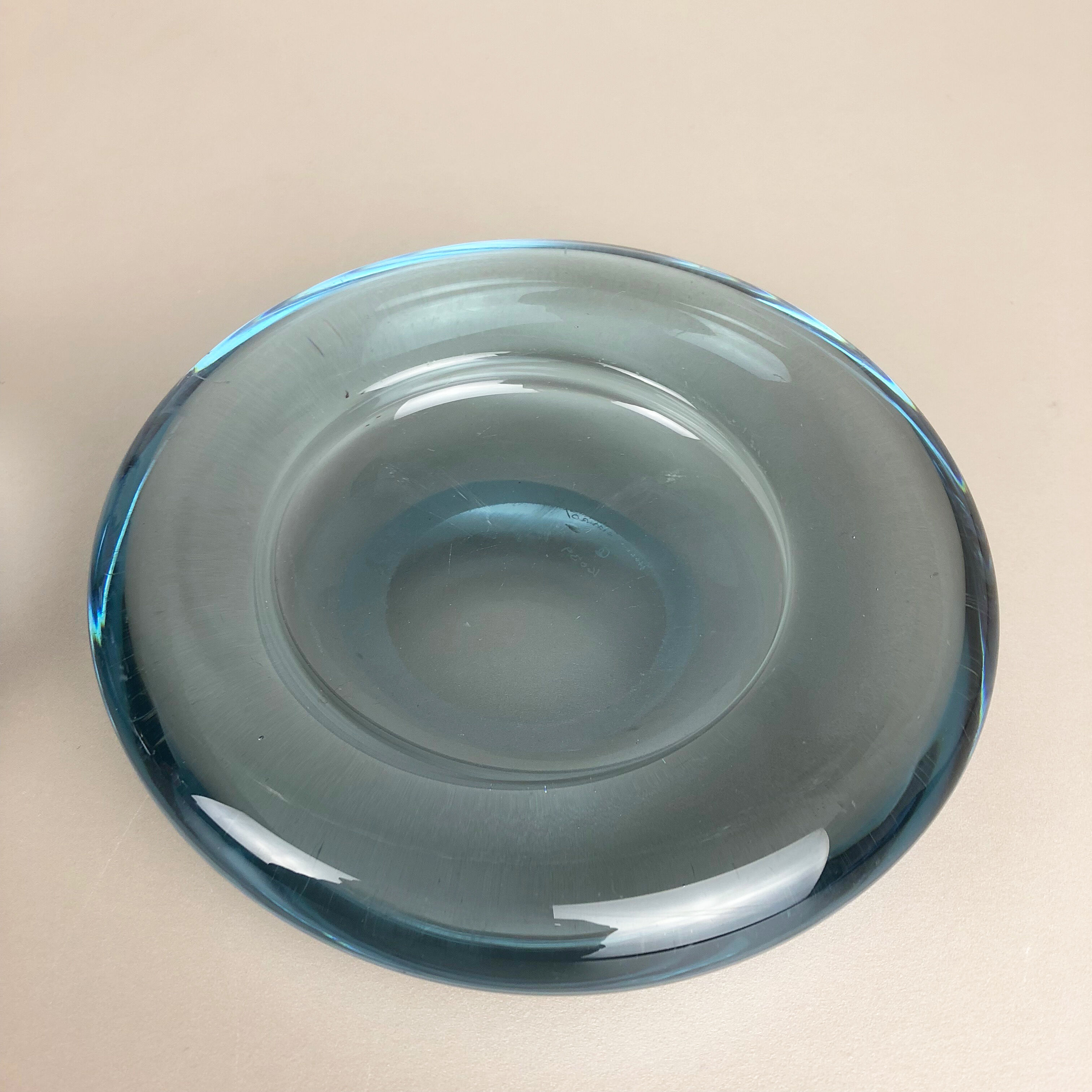 Ensemble de 2 coupelles en verre par Per Lutken pour Holmegaard Danemark années 1960