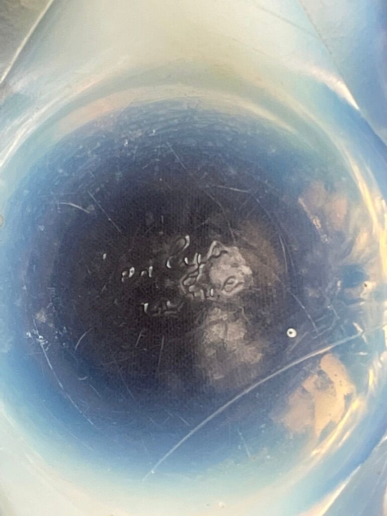 Large vase with 2 Art Deco handles signed Verlys