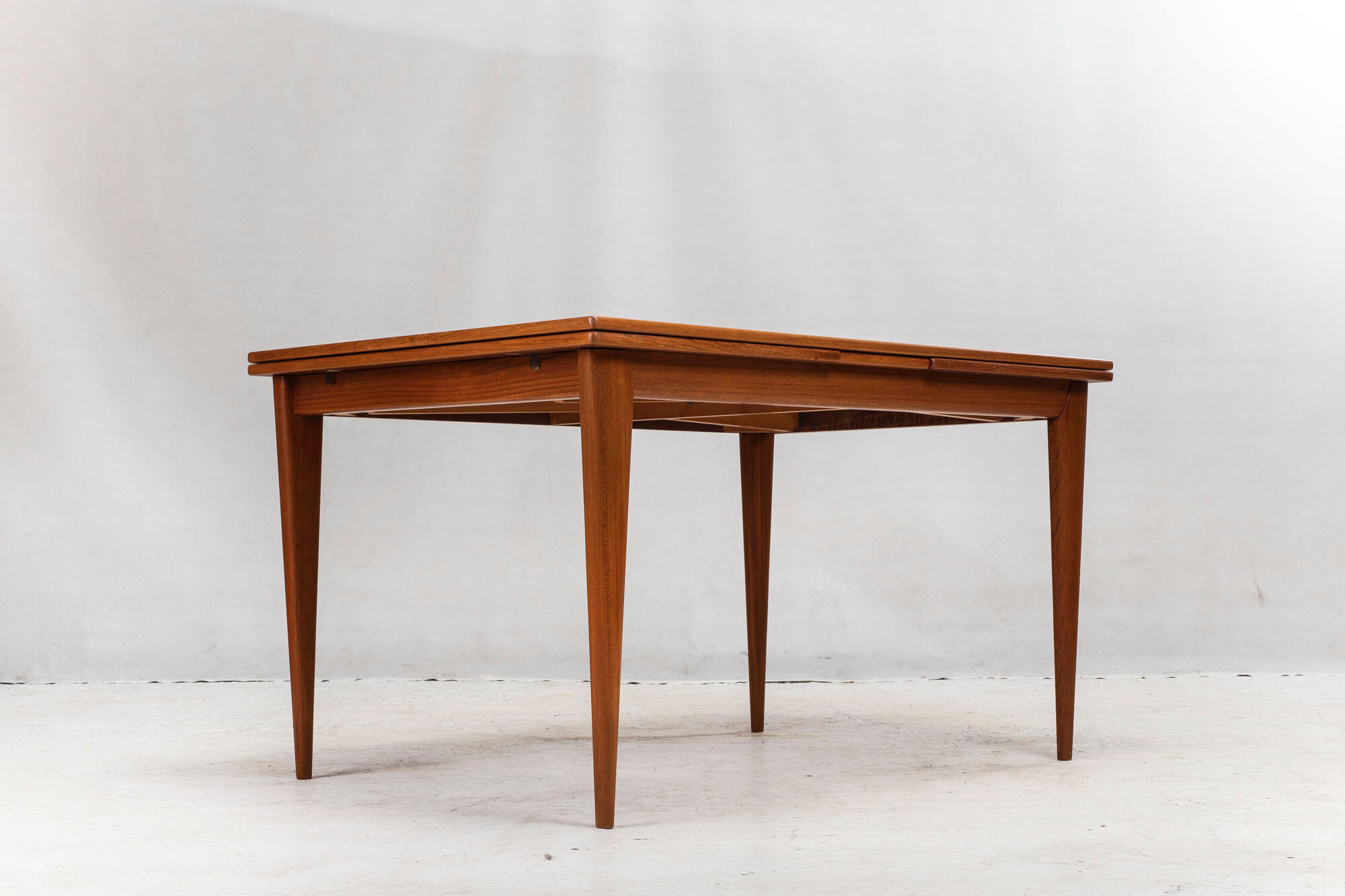 Danish extendable table teak No. 254 by Niels Otto Møller for JL Møllers, 1960s