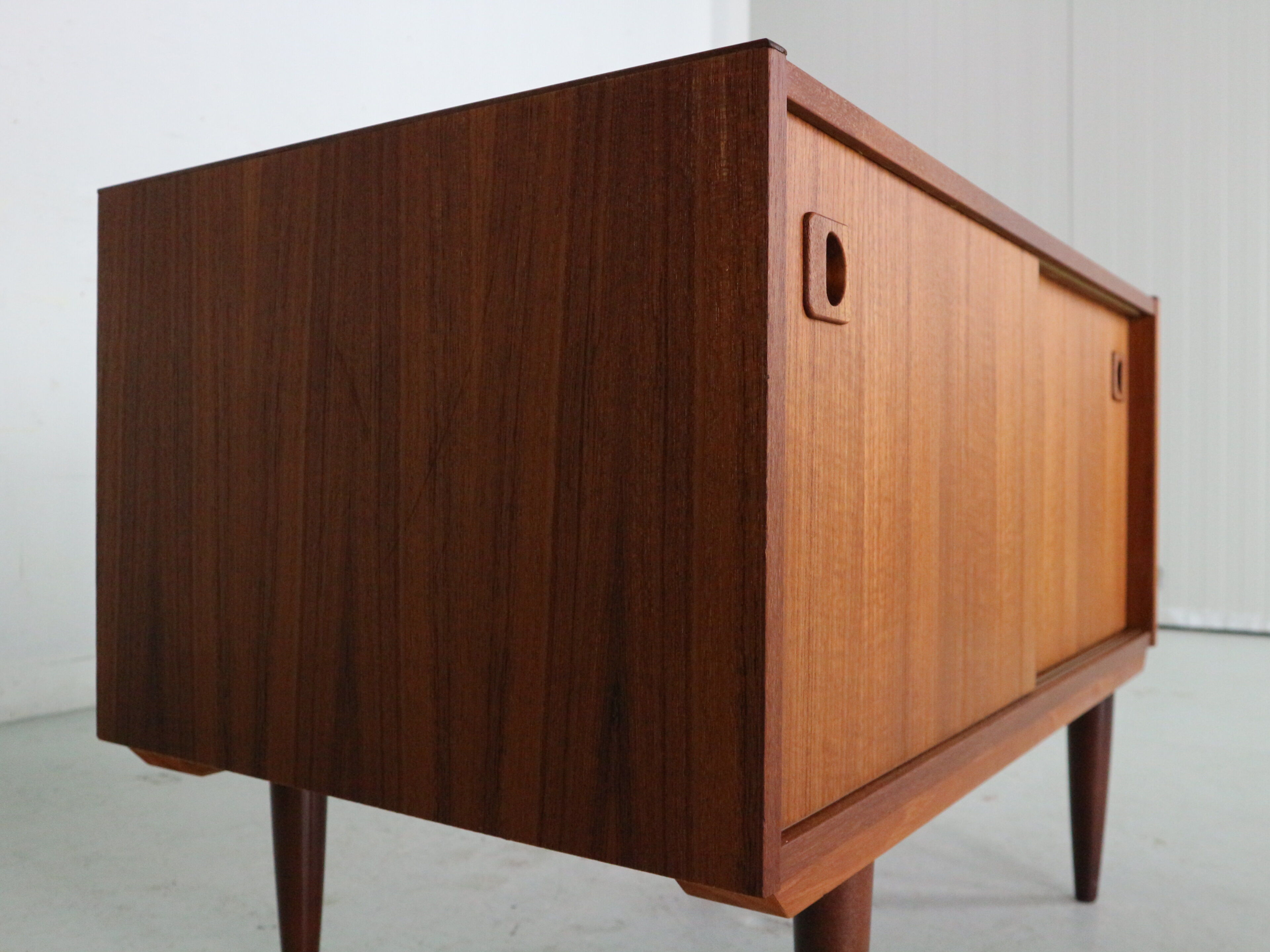Mid century modern mini teak sideboard, 1960 Denmark