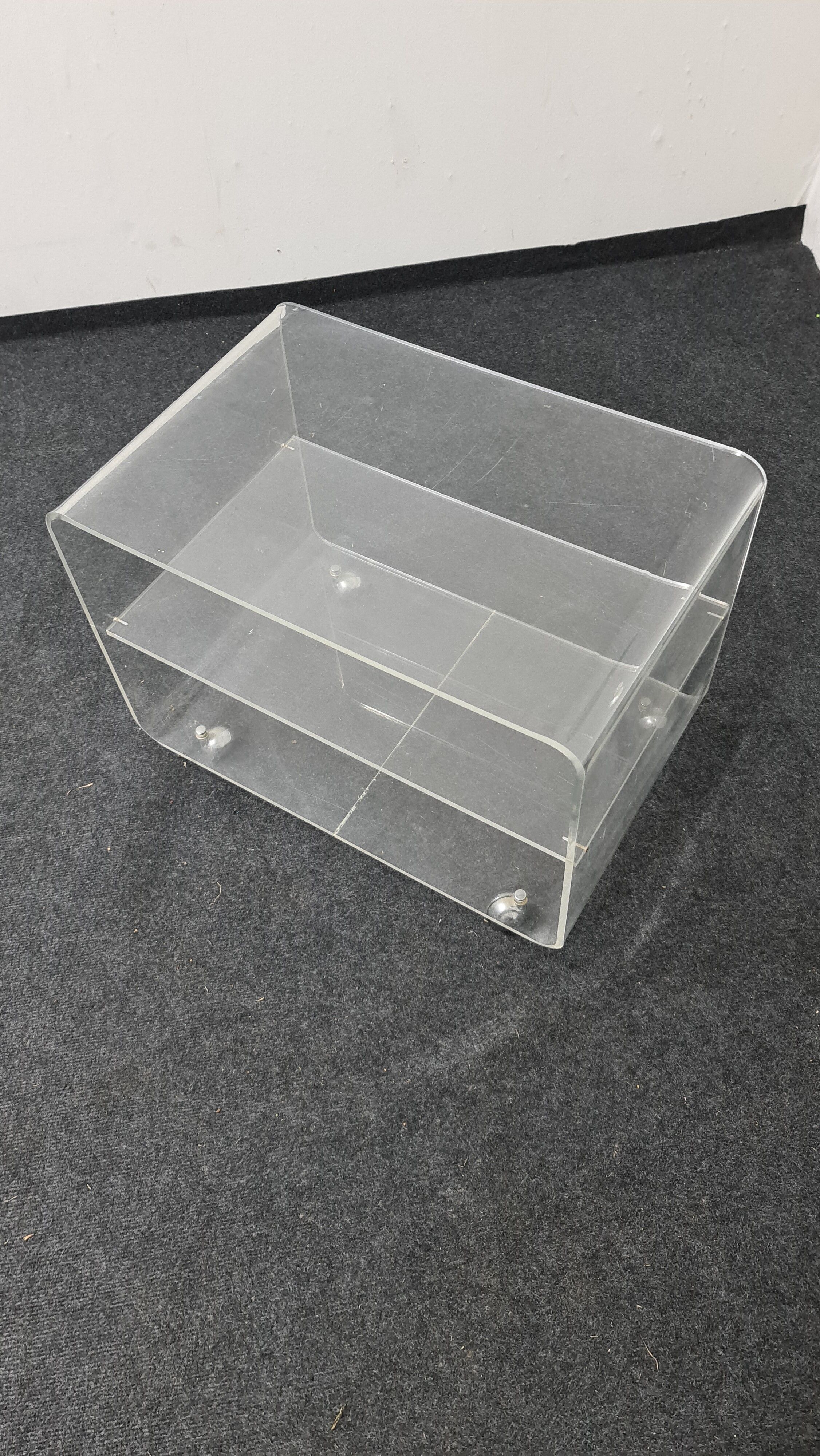 Vintage perspex/acrylic trolley or side table