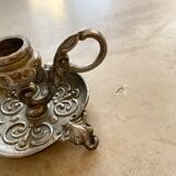 Brass cellar rat candle holder