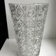 Large molded glass vase 50s art deco style