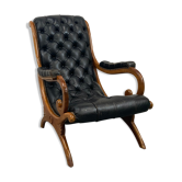 Old leather armchair