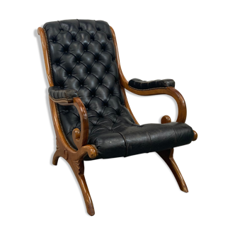 Old leather armchair