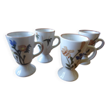 Set of 4 mazagrans with handle