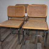 Lot 4 chairs Marcel Breuer Cesca B32