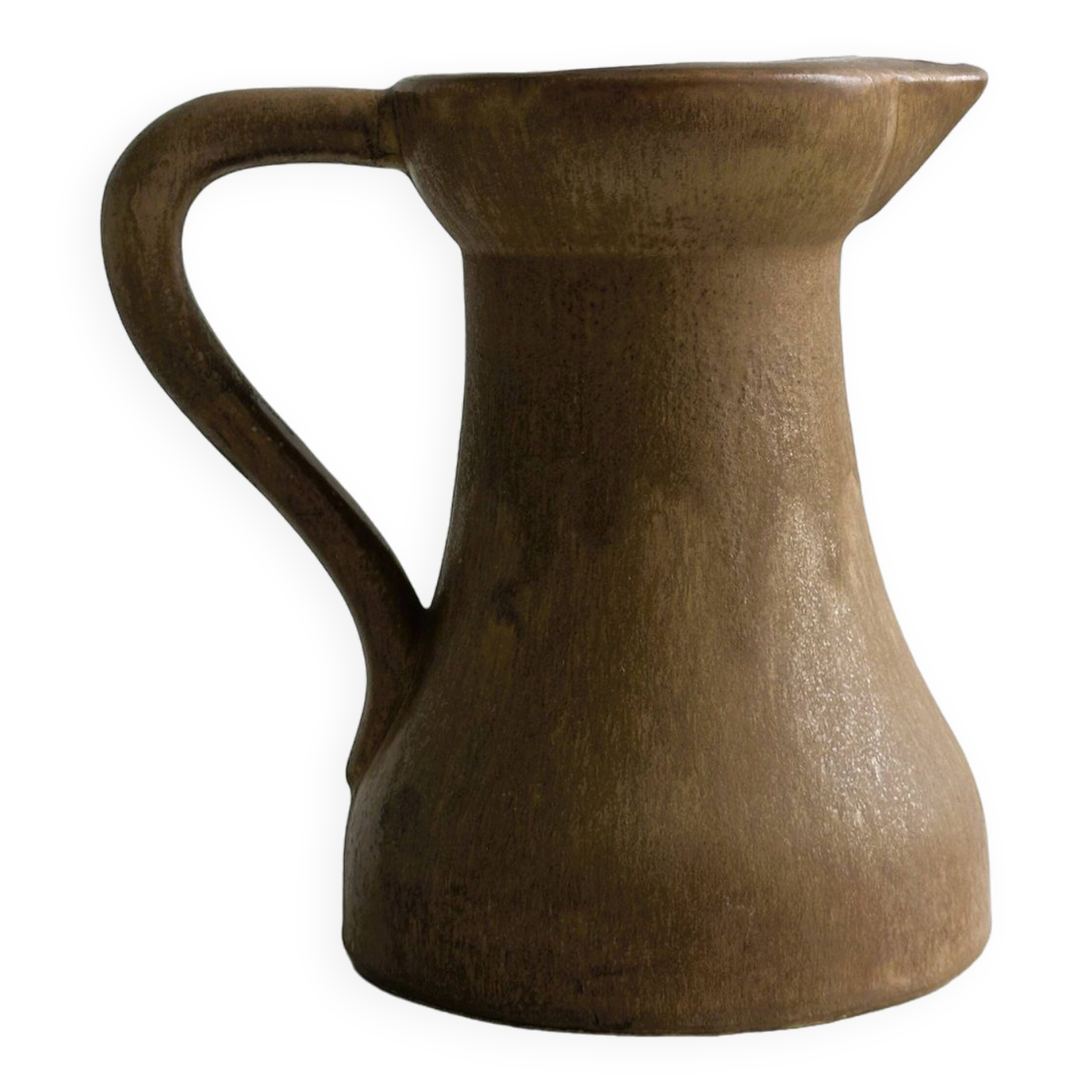 Stoneware pitcher - utensil pot.