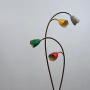 1950s Italian Biancardi e Jordan brass floor lamp