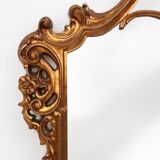 Miroir console en bois sculpté de style Louis XV, France, vers 1970