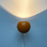 Mid-century Danish space age yellow ball wall lamps by Louis Poulsen, 1960s, set of 3.