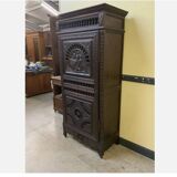 Antique Breton cupboard, vertico