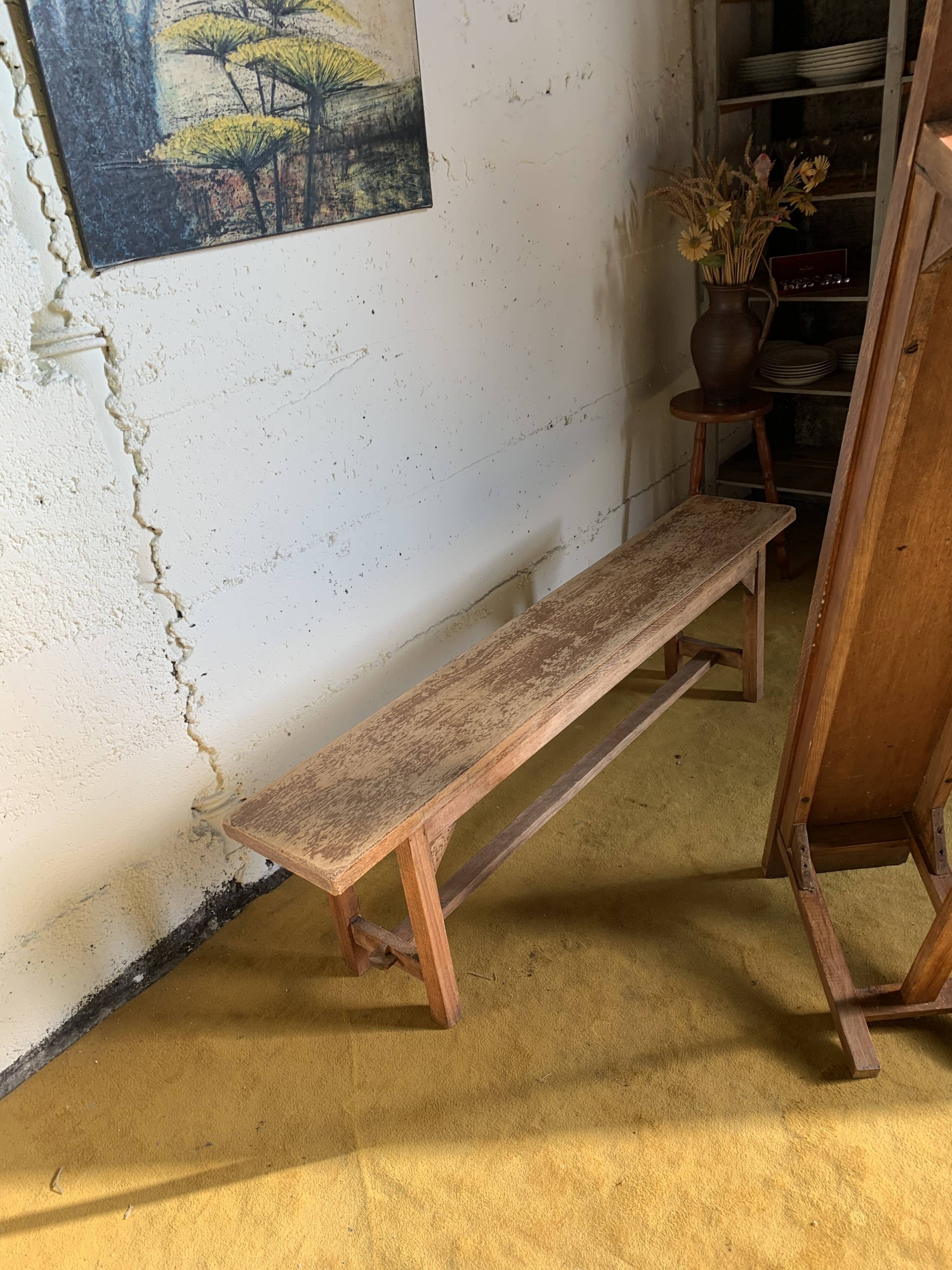 Pair of country benches.