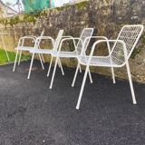 Armchairs with original cushions and Emu garden table model Rio 1966.