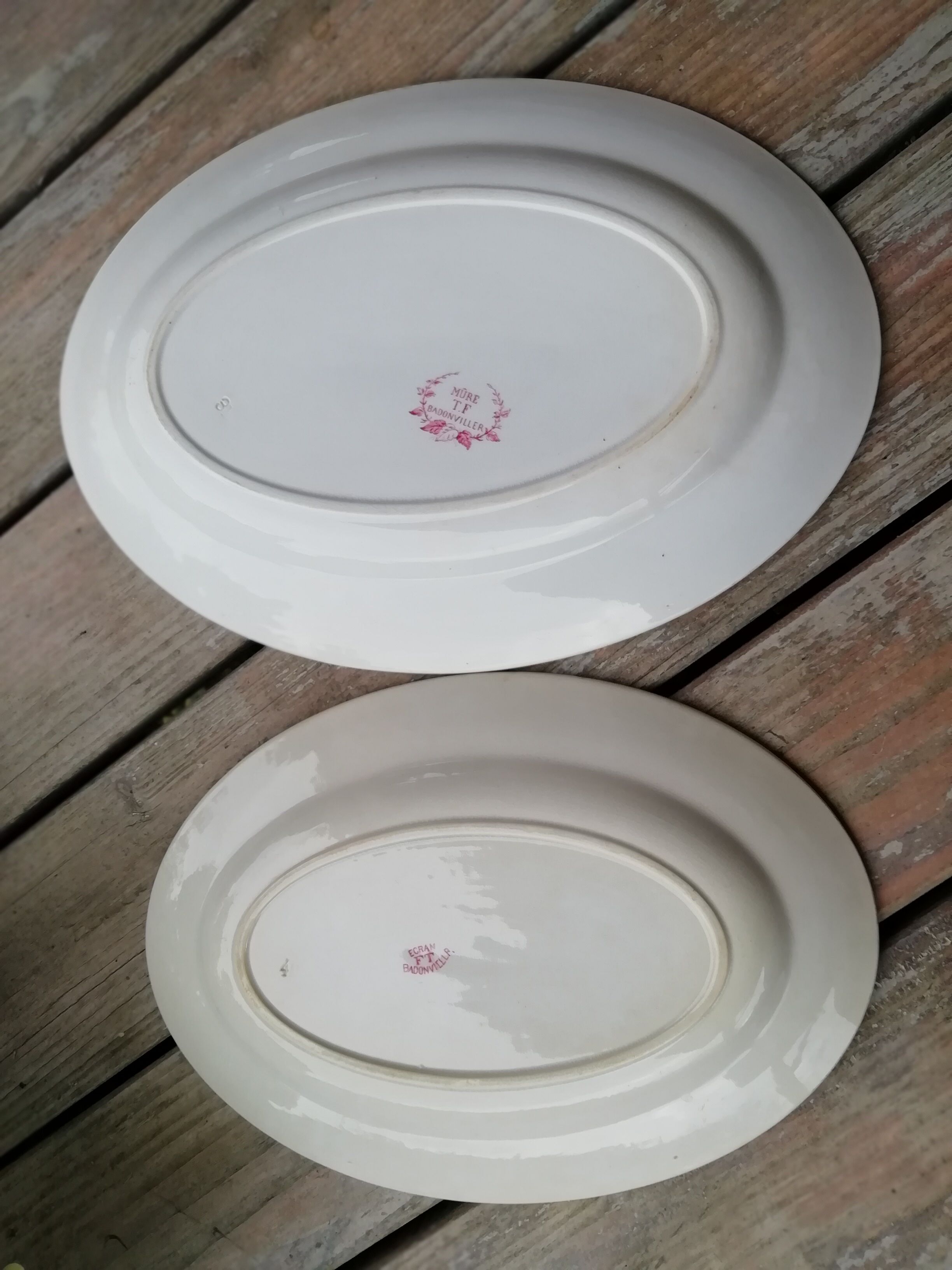 Lot of iron earth dish badonviller