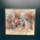 Original Swedish Oil On Panel – “Bygatan” By Kai Nielsen – Signed