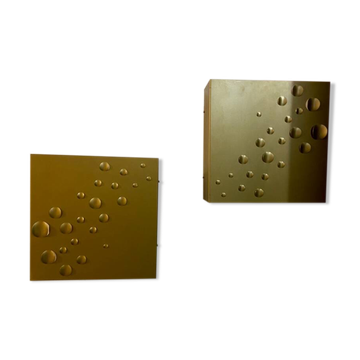 Pair of wall sconces, Evert Jelle Jelles for Raak, Paus base 1960.