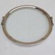 Round tray silver metal 70s