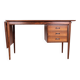Danish extendable desk, Rosewood and Brass, model OS 51, Arne Vodder.