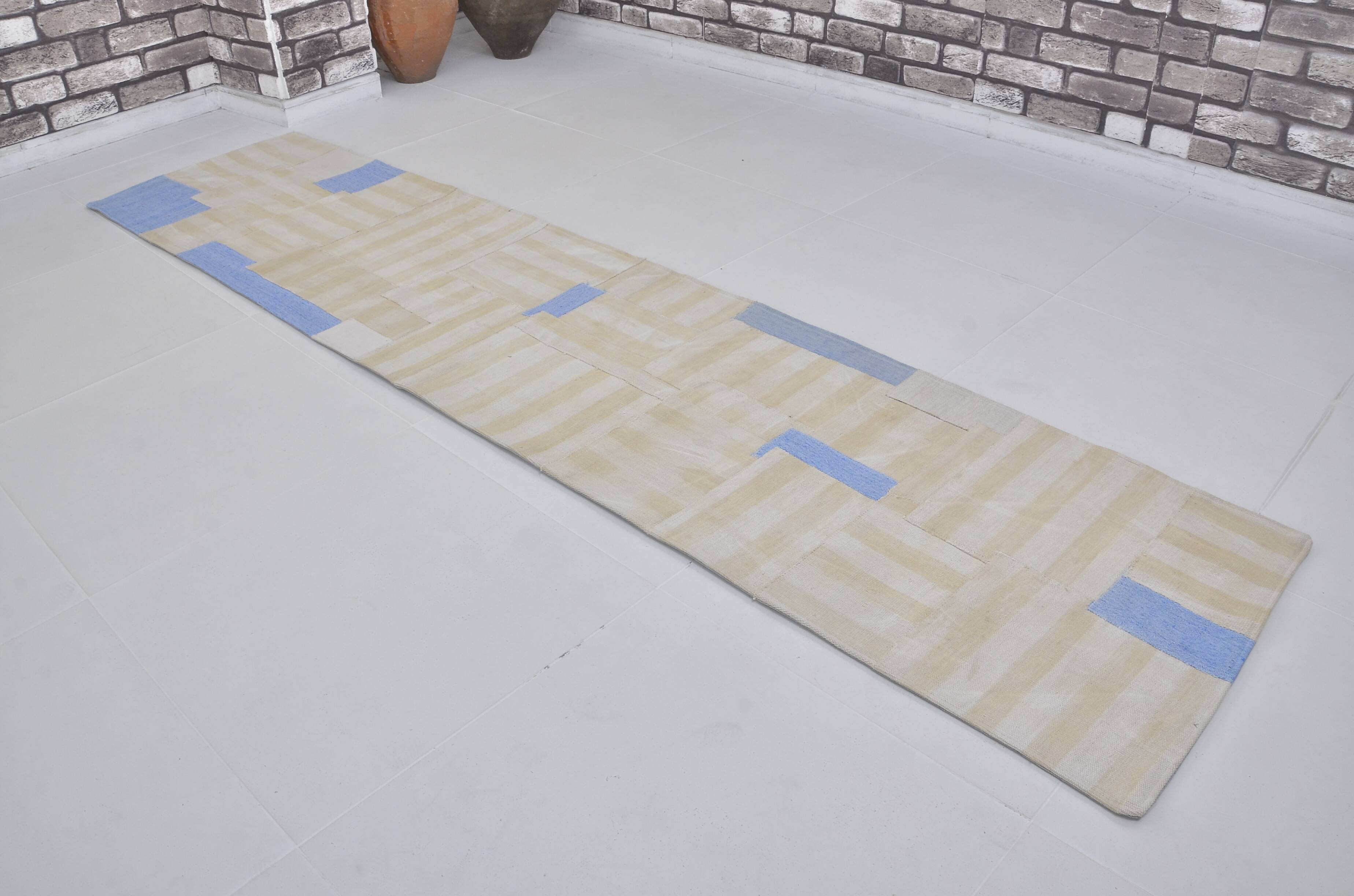 Vintage Whİte And Blue Runner sku3853