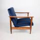 GFM-142 armchair, designed by Edmund Homa from the 70s, navy blue - 2 pieces available