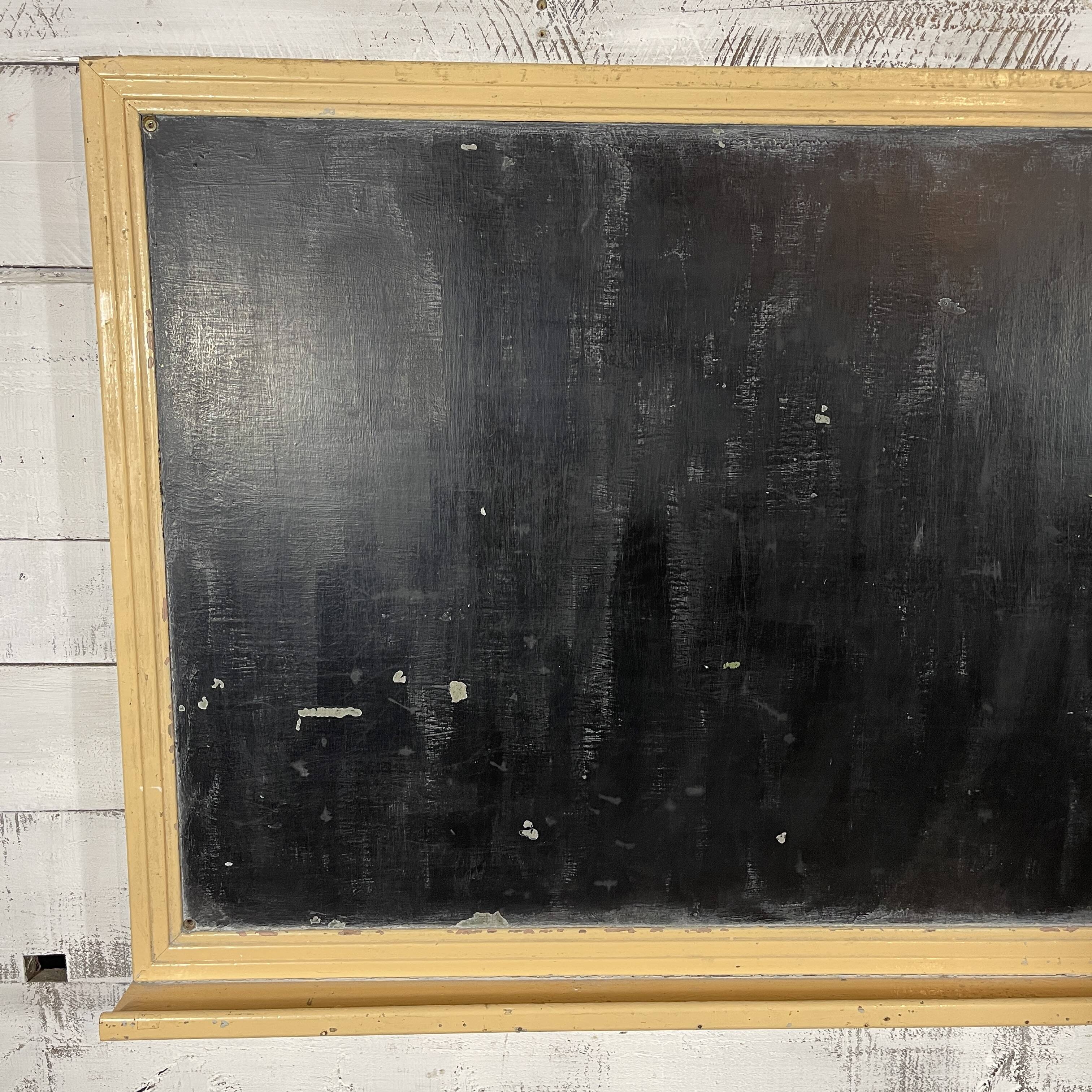 School wall blackboard