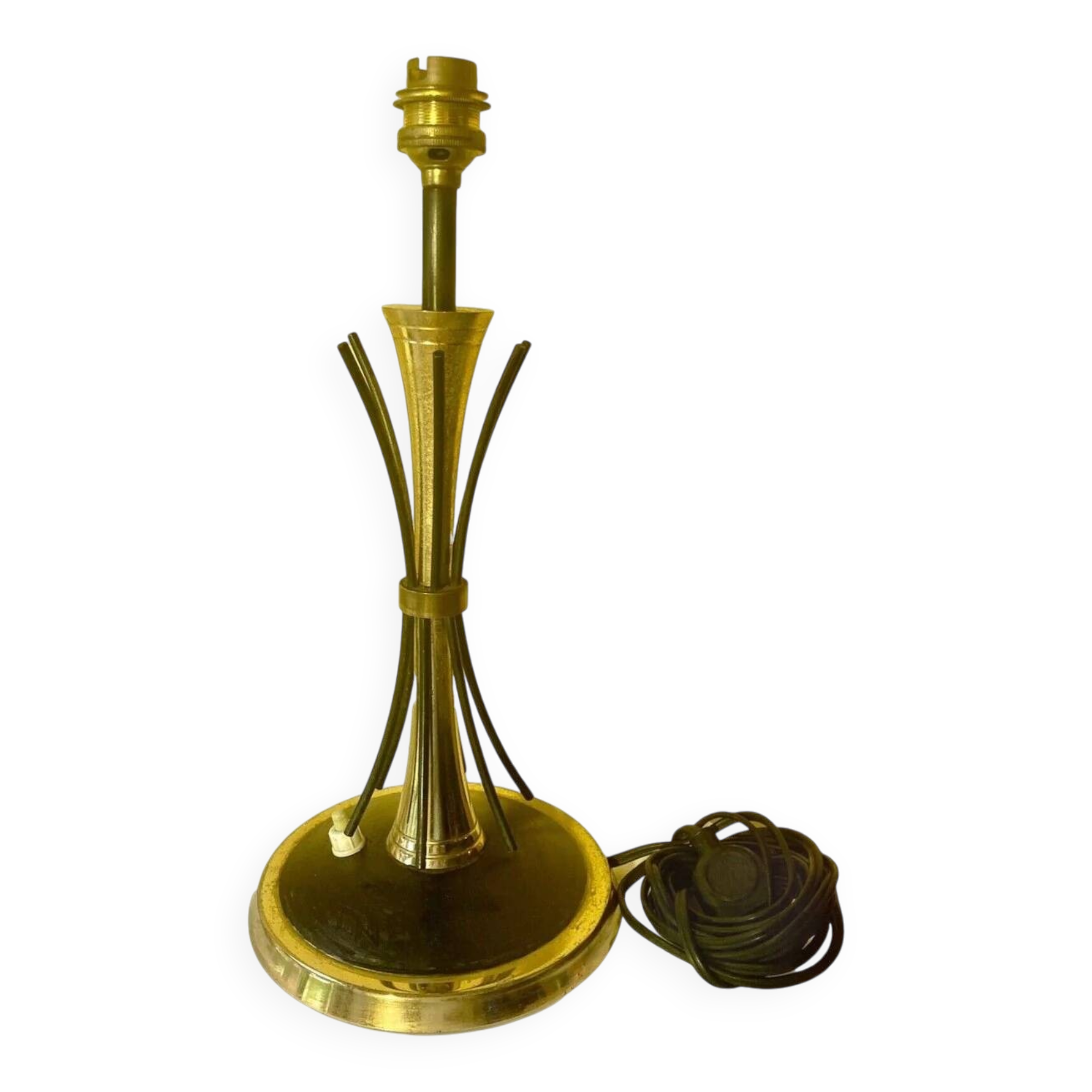Lunel / Arlus vintage lamp 1950 metal - French 1950s - Desk Lamp