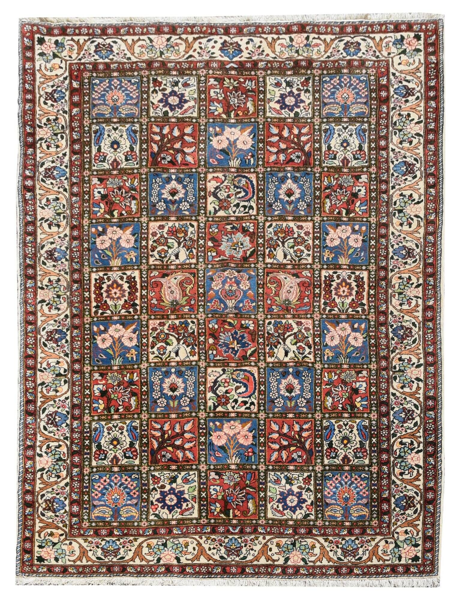 Oriental Persian Rug Iran Bakthiar Chaleshotor Handmade: 2.40 X 1.60 M